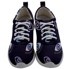 Eyes Evil Eye Blue Pattern Design Mens Athletic Shoes by artworkshop