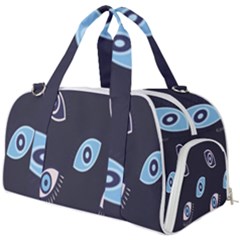 Eyes Evil Eye Blue Pattern Design Burner Gym Duffel Bag by artworkshop