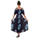 Eyes Evil Eye Blue Pattern Design Shoulder Straps Boho Maxi Dress  View2