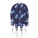 Eyes Evil Eye Blue Pattern Design Zip Bottom Backpack View3