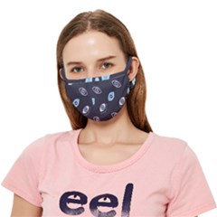 Eyes Evil Eye Blue Pattern Design Crease Cloth Face Mask (adult) by artworkshop