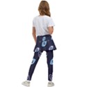 Eyes Evil Eye Blue Pattern Design Kids  Skirted Pants View2