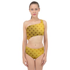 Gold-polkadots Spliced Up Two Piece Swimsuit by nate14shop