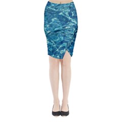  Surface Abstract  Midi Wrap Pencil Skirt by artworkshop