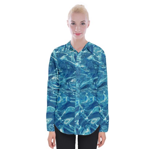  Surface Abstract  Womens Long Sleeve Shirt by artworkshop