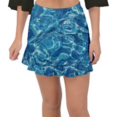  Surface Abstract  Fishtail Mini Chiffon Skirt by artworkshop