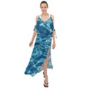  Surface Abstract  Maxi Chiffon Cover Up Dress View1