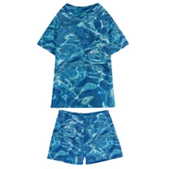  Surface Abstract  Kids  Swim Tee And Shorts Set by artworkshop