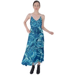  Surface Abstract  Tie Back Maxi Dress by artworkshop