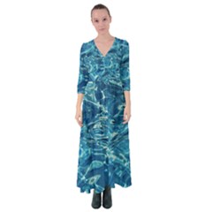  Surface Abstract  Button Up Maxi Dress by artworkshop