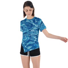  Surface Abstract  Asymmetrical Short Sleeve Sports Tee by artworkshop