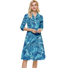  Surface Abstract  Classy Knee Length Dress by artworkshop