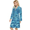  Surface Abstract  Long Sleeve Velour Robe View2