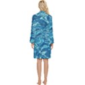  Surface Abstract  Long Sleeve Velour Robe View4