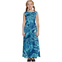  Surface Abstract  Kids  Satin Sleeveless Maxi Dress by artworkshop