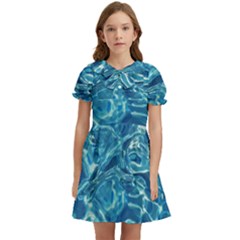  Surface Abstract  Kids  Bow Tie Puff Sleeve Dress by artworkshop