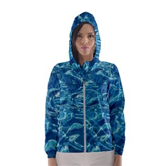 Surface Abstract  Women s Hooded Windbreaker by artworkshop