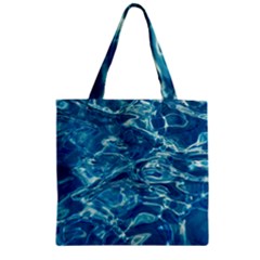 Surface Abstract  Zipper Grocery Tote Bag by artworkshop