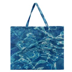 Surface Abstract  Zipper Large Tote Bag by artworkshop