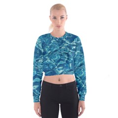 Surface Abstract  Cropped Sweatshirt by artworkshop