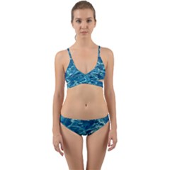 Surface Abstract  Wrap Around Bikini Set by artworkshop