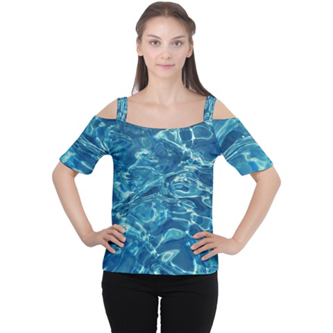 Surface Abstract  Cutout Shoulder Tee by artworkshop