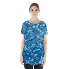 Surface Abstract  Skirt Hem Sports Top by artworkshop