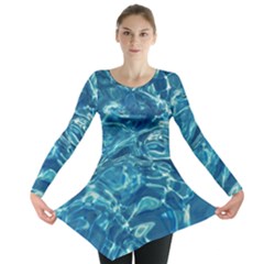 Surface Abstract  Long Sleeve Tunic  by artworkshop