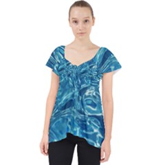 Surface Abstract  Lace Front Dolly Top by artworkshop