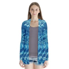 Surface Abstract  Drape Collar Cardigan by artworkshop