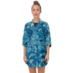 Surface Abstract  Half Sleeve Chiffon Kimono by artworkshop