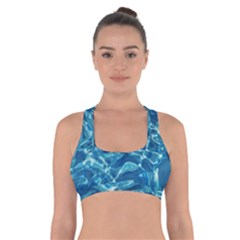 Surface Abstract  Cross Back Sports Bra by artworkshop