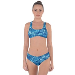 Surface Abstract  Criss Cross Bikini Set by artworkshop