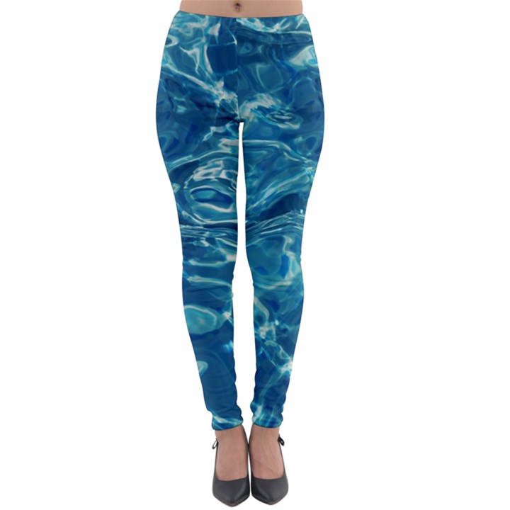 Surface Abstract  Lightweight Velour Leggings