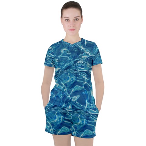 Surface Abstract  Women s Tee And Shorts Set by artworkshop