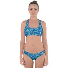 Surface Abstract  Cross Back Hipster Bikini Set by artworkshop