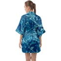 Surface Abstract  Half Sleeve Satin Kimono  View2