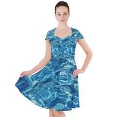 Surface Abstract  Cap Sleeve Midi Dress by artworkshop