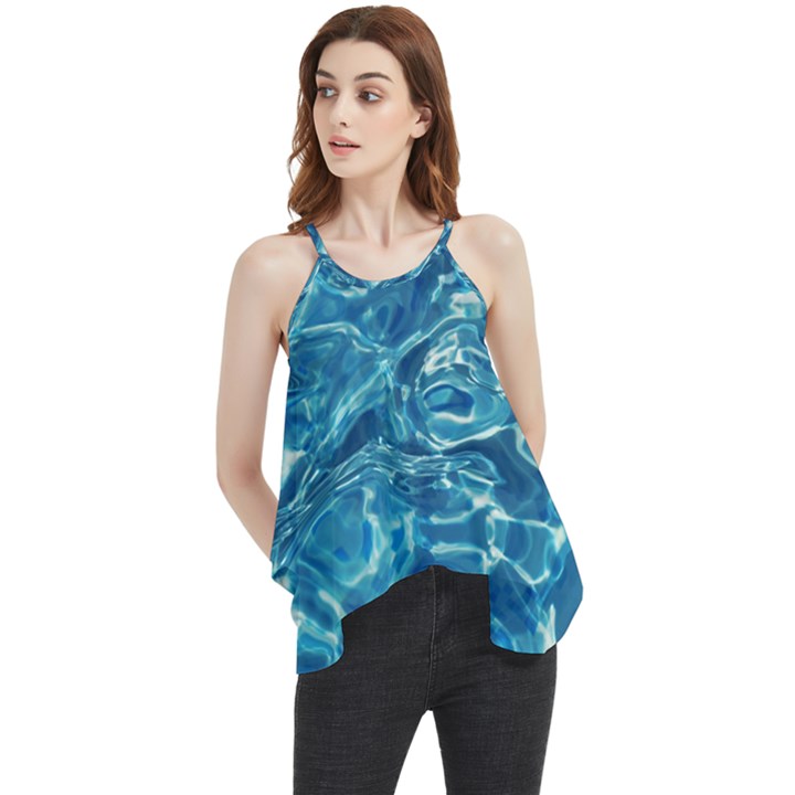 Surface Abstract  Flowy Camisole Tank Top