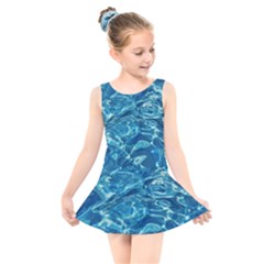 Surface Abstract  Kids  Skater Dress Swimsuit by artworkshop