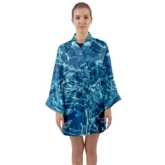 Surface Abstract  Long Sleeve Satin Kimono by artworkshop