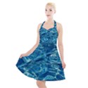 Surface Abstract  Halter Party Swing Dress  View1