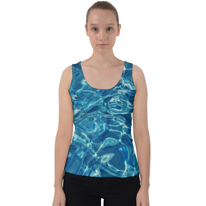 Surface Abstract  Velvet Tank Top