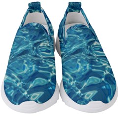 Surface Abstract  Kids  Slip On Sneakers by artworkshop