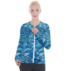 Surface Abstract  Casual Zip Up Jacket by artworkshop