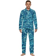 Surface Abstract  Men s Long Sleeve Velvet Pocket Pajamas Set by artworkshop