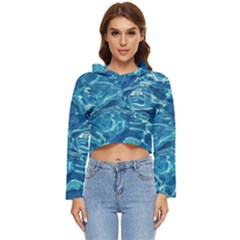 Surface Abstract  Women s Lightweight Cropped Hoodie by artworkshop