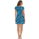 Surface Abstract  Short Sleeve Tiered Mini Dress View4