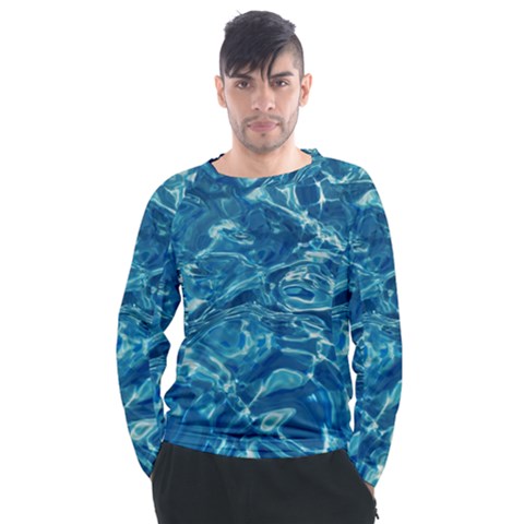 Surface Abstract  Men s Long Sleeve Raglan Tee by artworkshop