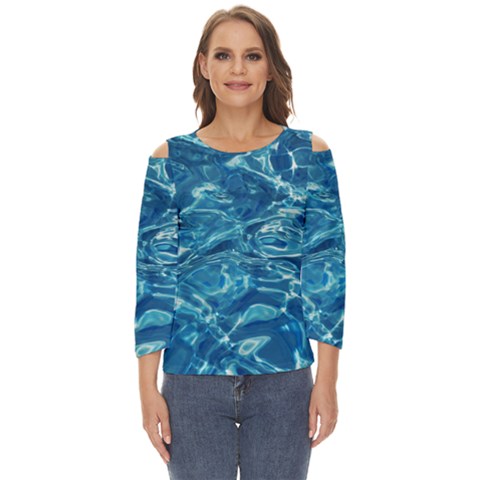 Surface Abstract  Cut Out Wide Sleeve Top by artworkshop